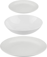 Secret de Gourmet Keramisch Serviesset   Wit, 18 stuks