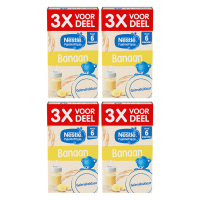 Nestlé   Pyjamapapje banaan 6m+ 3 pack aanbieding*4