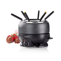 MELISSA Fondue set | 6 personen | 2,3 l | Regelbare temperatuurregeling | 800 W | Cool touch handgrepen | Antislipvoetjes | Oververhittingsbeveiliging