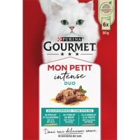 Gourmet Mon Petit Intense Duo mengsel vlees & vis 6 x 50 gr
