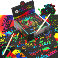 Jar Melo Scratch Art notitieblokset met regenboog holografisch