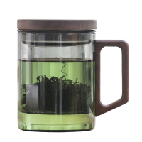 Su's Ceramic Premium rechtopstaand thee infuser glas — Lingkong, 400 ml, 3 delig