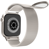 Uni unzeit Apple Watch bandjes (46 mm/45 mm/44 mm/49 mm) + (S3/2/1 42 mm) sterrenlicht (cirkel)