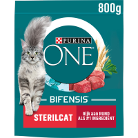 Purina ONE Sterilcat Rund & Granen Gesteriliseerde Kattenvoeding 800 g