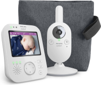 Philips Avent video babyfoon met camera, grijs/beige   SCD892/26