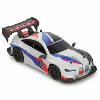 1:24 BMW 4WD RC Drift Raceauto, 2,4 G Proportionele Snelheid, Dubbele Verwisselbare Banden, Volledige LED verlichting, 50 m Bereik, Binnensport Speelgoed voor Leeftijd 8+, Een Stuk in Wit