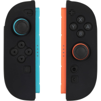 KONIX Beschermhoes voor Nintendo Switch 2 Joy Con Controllers   Siliconen   Schokbestendig   Krasbestendig   Stofbestendig   Zwart