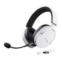 Trust GXT 491W Fayzo Draadloze Gamingheadset   7.1 Surroundgeluid   Over ear Hoofdtelefoon   Wit