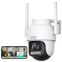 Botslab W311 outdoor PTZ camera 2K 3 MP bewakingscamera 360° dekking menselijke bewegingsdetectie slimme tracking beveiligingscamera