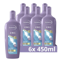 Andrelon 2 in 1 shampoo XL (voordeelverpakking)   6 x 450 ml