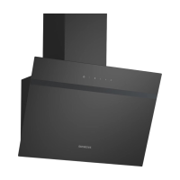 Siemens LC65KDK60 iQ100 recirculatie wandafzuigkap, 60 cm, glas, zwart