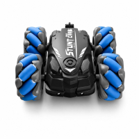 Dreamora CV D500 2 Stunt RC Auto, 2,4 GHz 4WD Dubbele Besturing Drift Auto, 1 Stuk, Blauw, Gebaren & Afstandsbediening, Licht & Muziek, Oplaadbaar Speelgoedvoertuig Voor Kinderen Vanaf 8 Jaar, Binnen & Buiten Spelen