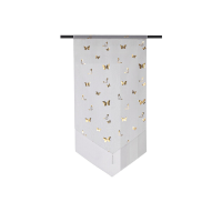 Joyswahl Dreieck Store mit goldgeprägtem Schmetterlingsmuster, Einzelteil, B40×H90cm, Gold
