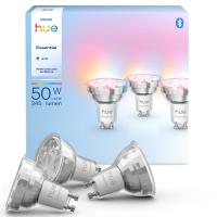 Philips Hue Essential Wit & kleurambiance Smart GU10 – 3 lampen