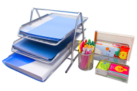 Senhoglb bureau organizer 4 delige set   zilver, Nieuwjaarsverkoop, top cadeauopties
