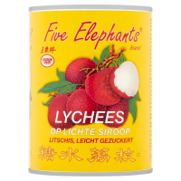 Five Elephants lychees op lichte siroop   255 g
