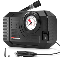 CARSUN Mini Luchtpomp Bandenpomp Draagbare Compressor Digitale Bedrade Autobandenpomp voor Fiets en Ballen