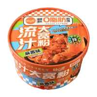 Tian Xiao Hua vetvrije brede zetmeelnoedels met saus, kom, sesampastasmaak, 268 g