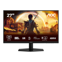 AOC Gaming Q27G42XNE   27 inch Quad HD monitor, 180 Hz, 1 ms, FreeSync Premium, HDR10 (2560 x 1440, 2x HDMI 2.0, 1X DisplayPort 1.4)