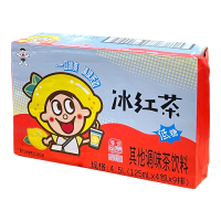 WANT WANT IJszwarte theedrank (suikerarm) 125ml*4*9