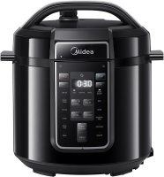 Midea Elektrische snelkookpan, 6 L, 1000 W, 14 kookfuncties, Roestvrijstalen binnenpan, Automatisch warmhouden, Eenvoudig te reinigen, Groot formaat voor familiekoken