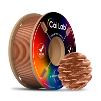 CAILAB PLA Silk 3D printer Filament, Effen kleur   Bruin koper