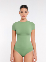 Feelingirl naadloze ultrazachte bodyuit met boorden XS/S Groen