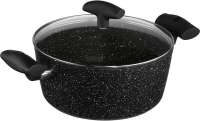5Five Gietaluminium Pan met Deksel   24 cm, Zilver