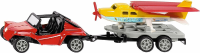 Siku buggy met sportvliegtuig speelgoedset   rood/geel, 15,2 cm