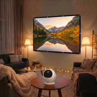 Big Screen Entertainment Bundel XBJ 360° Draagbare Projector+100 inch Projectiescherm
