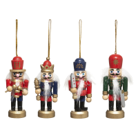 Feeric Notenkraker Set   4 stuks, 8,5 cm, Multikleur