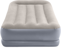 Intex eenpersoons luchtbed met kussensteun, middenhoog   Beige, 191 x 99 x 30 cm