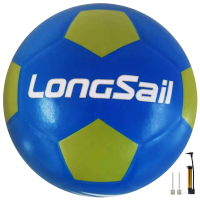 LONGSAIL Hoogwaardige rubber voetbal Maat 3 Blauw/Groen