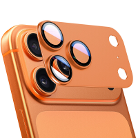IM CHEN Camera lensbeschermer voor iPhone 17 Pro Max, hoog transmissieve legering, valbestendig, oranje, 1 stuk