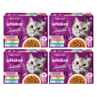 Whiskas maaltijdzakjes 12 * 4 = 48 x 85 g 1+ aromatische selectie geurige fusies