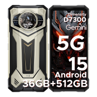 DOOGEE S200 Plus Robuuste Smartphone 5G, Dimensity 7300, (16 GB + 20 GB) + 512 GB met 1,32