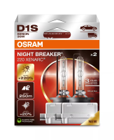 OSRAM XENARC NIGHT BREAKER 220, D1S, +220% meer licht, Xenon koplamp, 66140XN2 2HB, 2 lampen