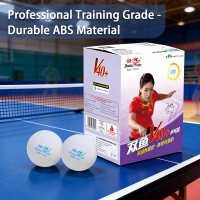 Double Fish V40+ No Star Training tafeltennisballen met naadjes, doos met 100 stuks, wit