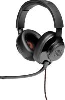 JBL Quantum 300   Hybride bedrade over ear gamingheadset met omkeerbaar microfoon   Zwart