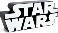 Paladone Star Wars Logo Lamp   Wit en Zwart, 28,5 cm