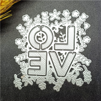 Valentijnsdag Gemaakt Met Liefde Metalen Die Cuts, Voor DIY Scrapbooking Album Decoratieve Reliëf Papier Dies Voor Kaartmaken, Sneeuwvlok