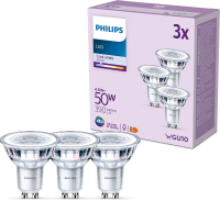 Philips LED Spot   50 W   GU10   Koelwit licht   3 stuks