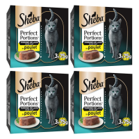 Sheba Perfect Portions volwassen kattenvoer kip 6 x 37,5 g * 4