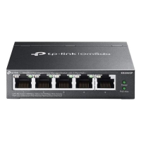 TP Link Omada ES205G managed Gigabit Ethernet (10/100/1000) Power over Ethernet (PoE) zwart