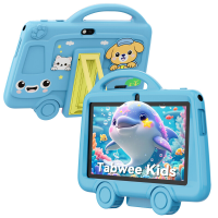 TABWEE K8 kindertablet, 7 inch, 2 GB RAM + 32 GB opslag, 3000 mAh batterij, 2,4 GHz wifi, Bluetooth 4.2, 2 MP camera voorzijde + 5 MP camera achterzijde, 3,5 mm hoofdtelefoonaansluiting, 285 gram