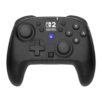 HORI Horipad Turbo draadloze gamepad voor Nintendo Switch & Switch 2   Knoppenherinstructie   C knop   10 uur batterijduur   Officieel gelicentieerd   Zwart & transparant