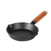 Maxcook Gietijzeren koekenpan ongecoat geschikt voor inductiekookplaat 10 cm