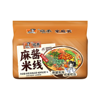 Wan He Sesampasta Rijstnoedels (Familie Voordeelverpakking) 121 g x 4