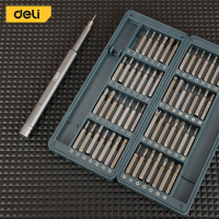 Deli 57 delige precisieschroevendraaierset voor thuisgebruik, vaderdagcadeau, voor reparatie van elektronica en kleine huishoudelijke apparaten