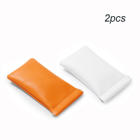 Oirlv 2 stuks Automatisch sluitende mini make uptas Waterdichte PU leer oordopjes opbergtas Muntas Zero portemonnee Lippenstift sieraden opbergtas